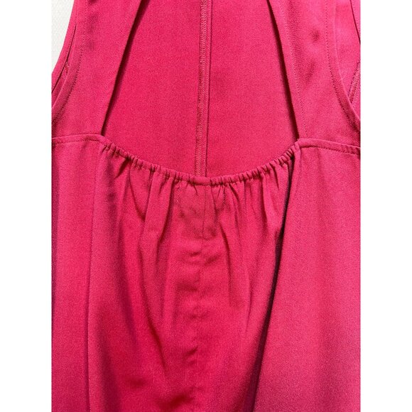 Abercrombie & Fitch Womens Swing  A Line Dress Summer Size Medium Red Sleeveless - Picture 12 of 13